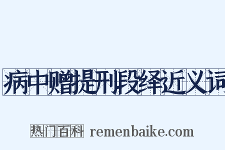 病中赠提刑段绎近义词是什么意思的图片